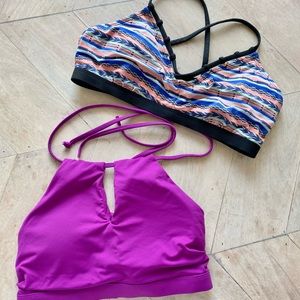 Athleta swim tops, size small